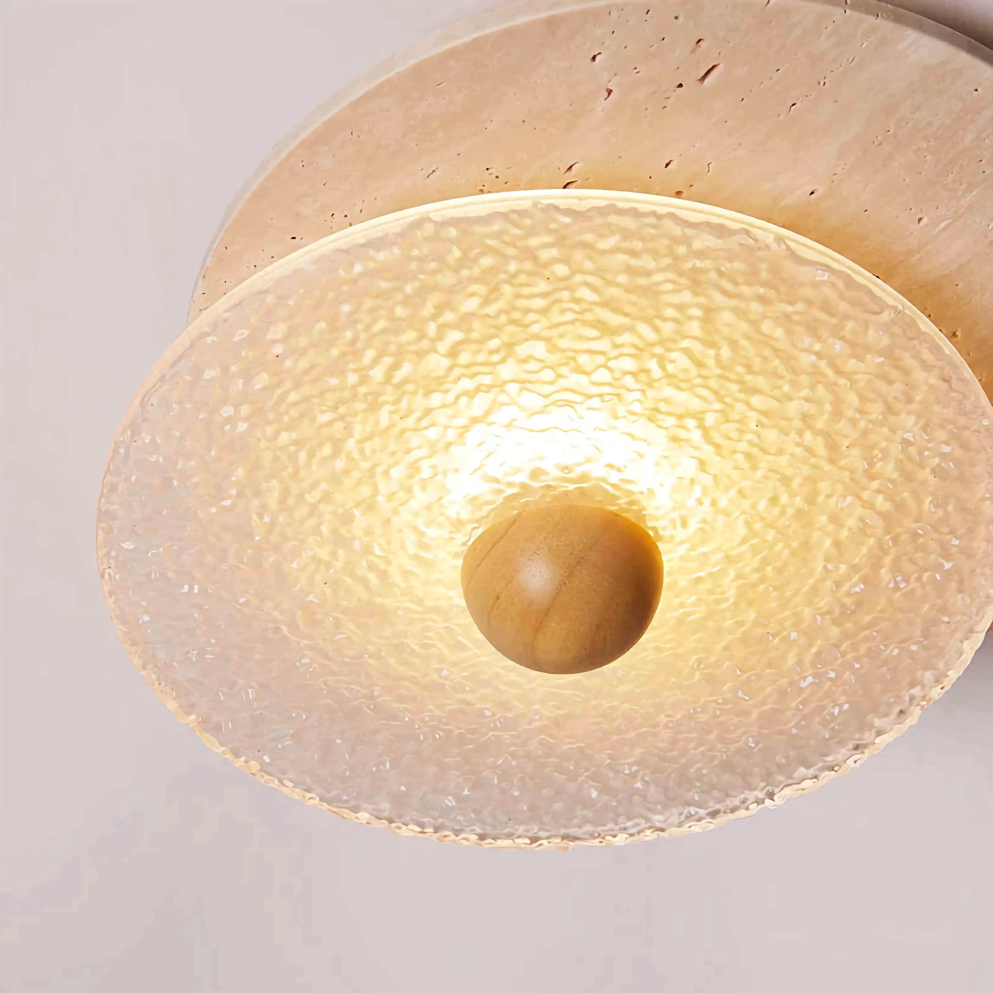 Textured Glass Flush Mount | Modern Hallway Ceiling Light Casalolalights Luxury Lamps for Interior Designers