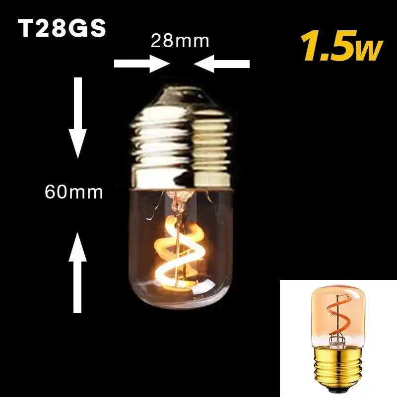 Retro Vintage Led Filament Bulb | Warm White Dimmable Decorative Light for Living Room Bedroom or Industrial Spaces