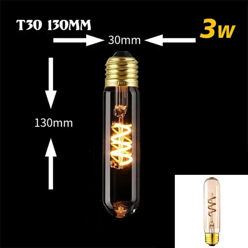 Retro Vintage Led Filament Bulb | Warm White Dimmable Decorative Light for Living Room Bedroom or Industrial Spaces