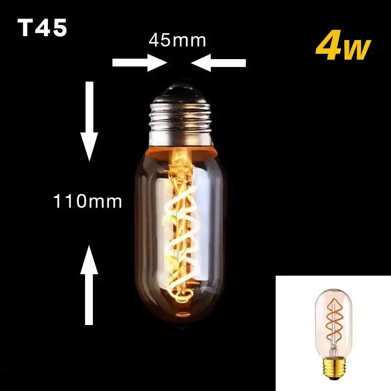 Retro Vintage Led Filament Bulb | Warm White Dimmable Decorative Light for Living Room Bedroom or Industrial Spaces