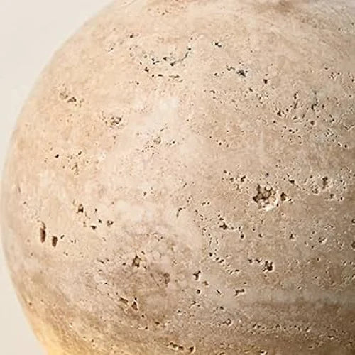 Decorative Wall Sconces with Pull Chain - Japandi Lamps - Round - Natural Marble Casalolalights Luxury Lamps