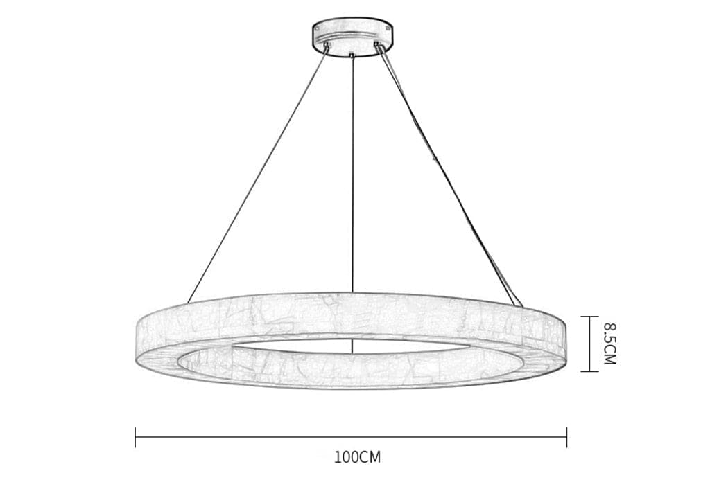 Rivage Round Alabaster Chandelier for Dining Room Living Room | Modern Decor | Casalola Lights - Chandeliers