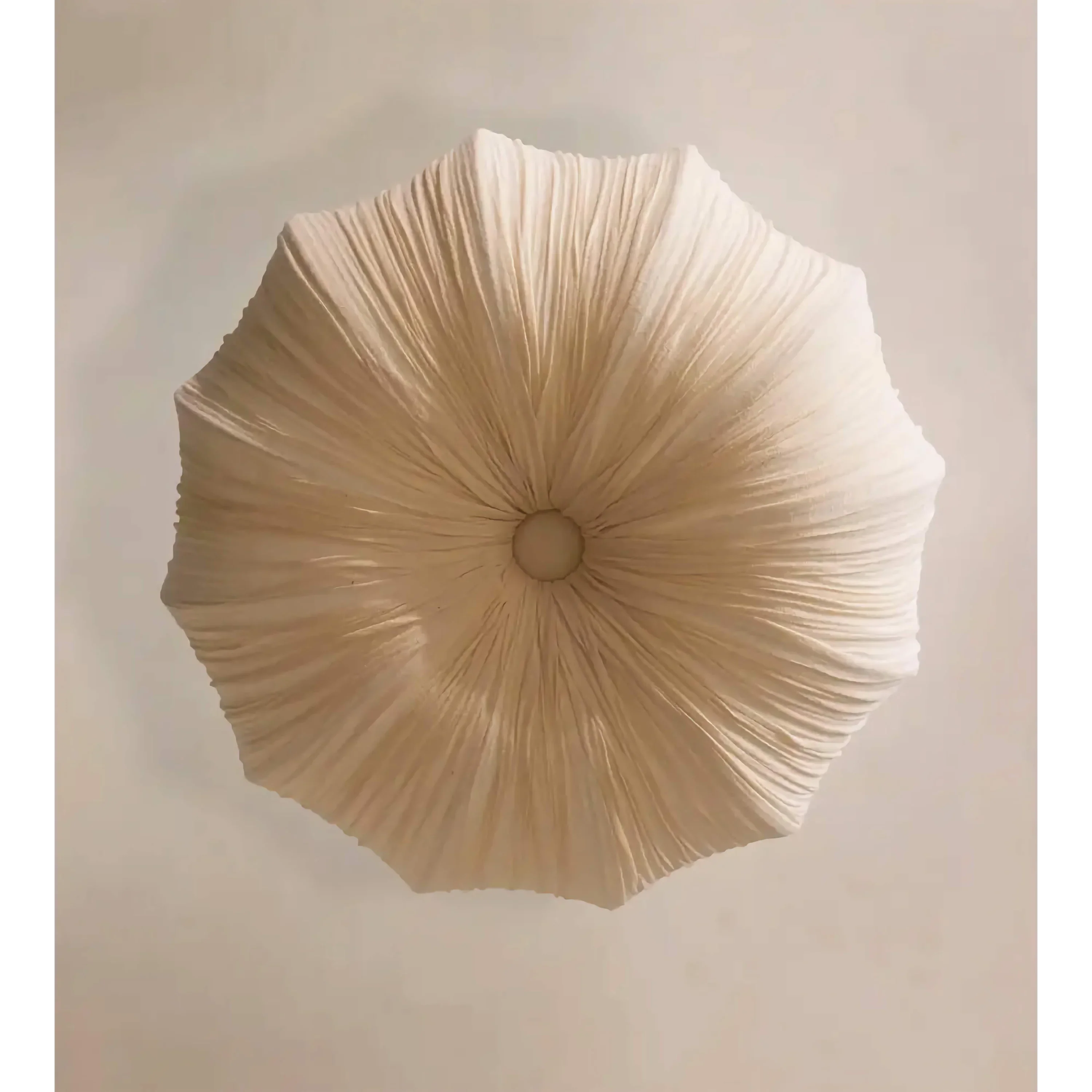 Wabi-sabi Pleated Fabric Pendant Light – Organic Modern Sculptural Chandelier Casalolalights Luxury Lamps for Interior