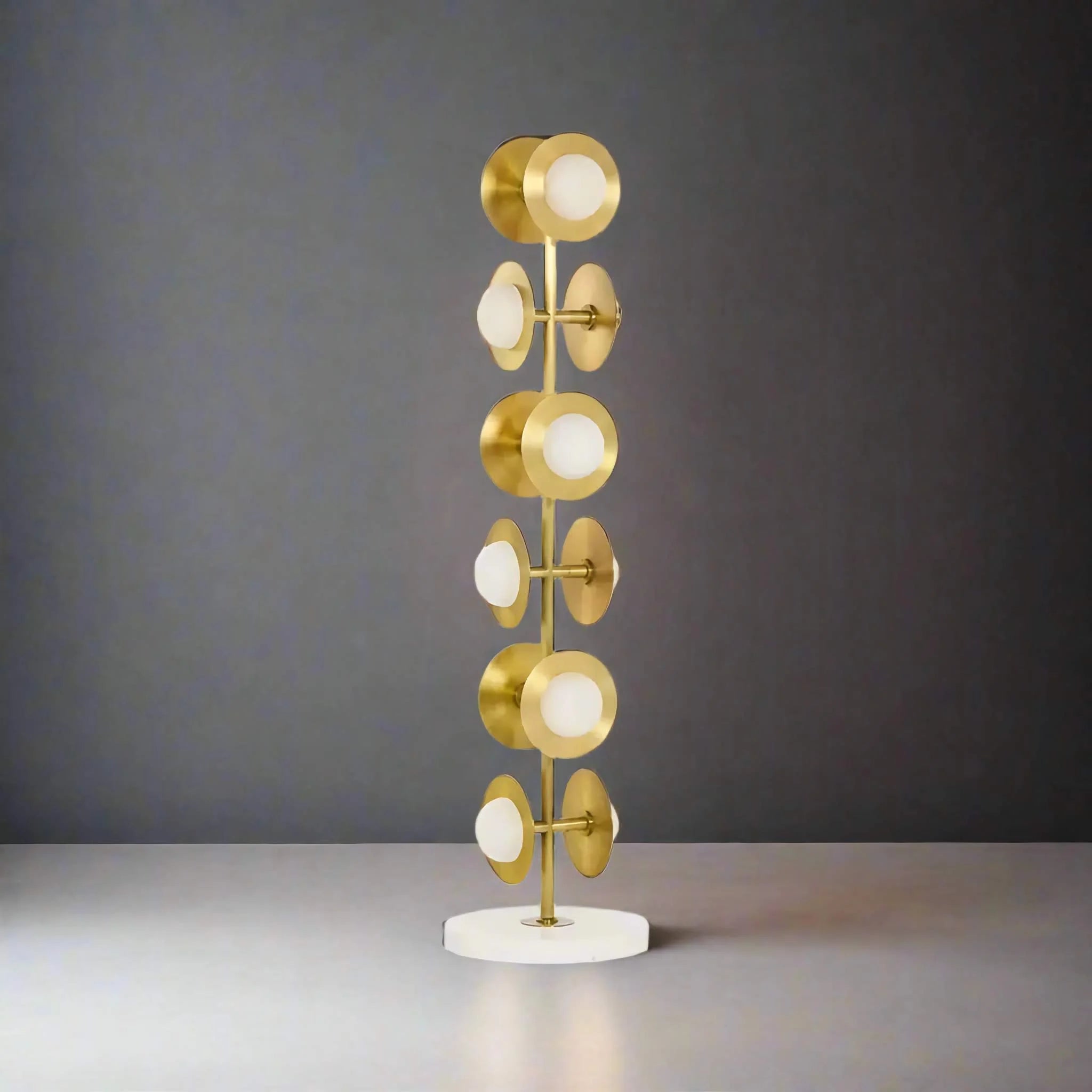 Sculptural Alabaster & Brass Floor Lamp | Atelier-inspired Design Casalolalights Luxury Lamps for Interior Designers
