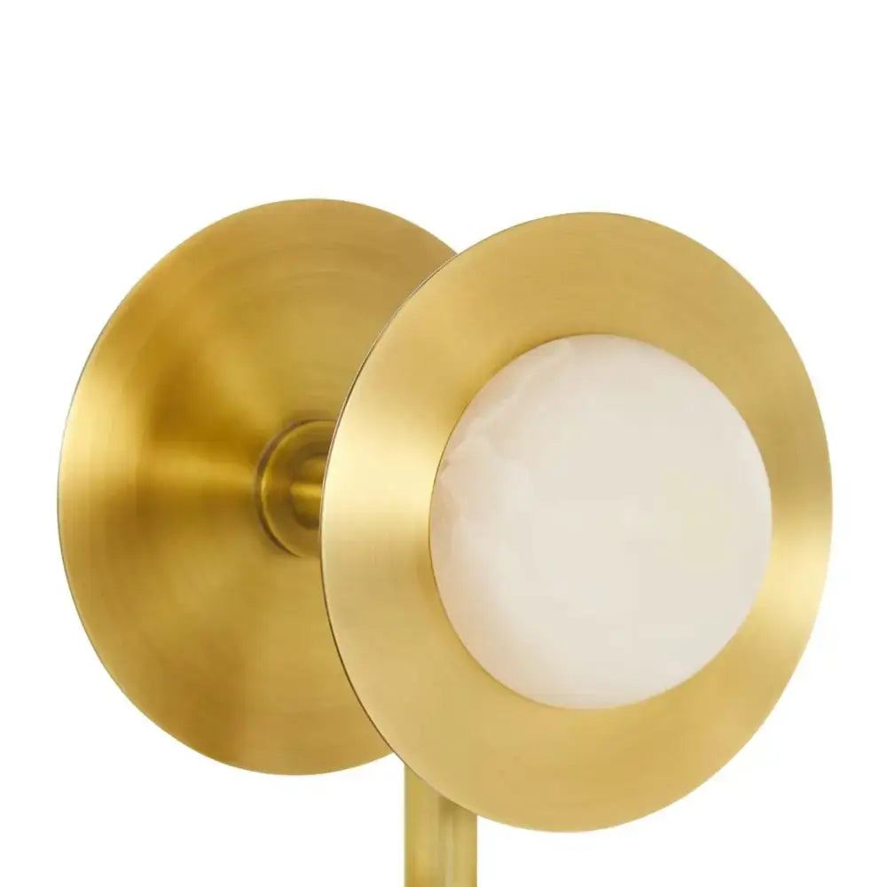 Sculptural Alabaster & Brass Floor Lamp | Atelier-inspired Design - Lamps
