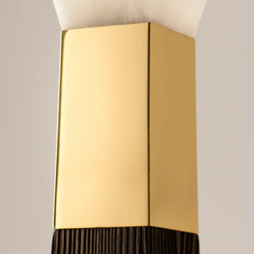 Black & Gold Sculpture Floor Lamp Resin Shade | 158cm Tall Foot Switch Dimmable Option 2700k Casalola Lights Luxury