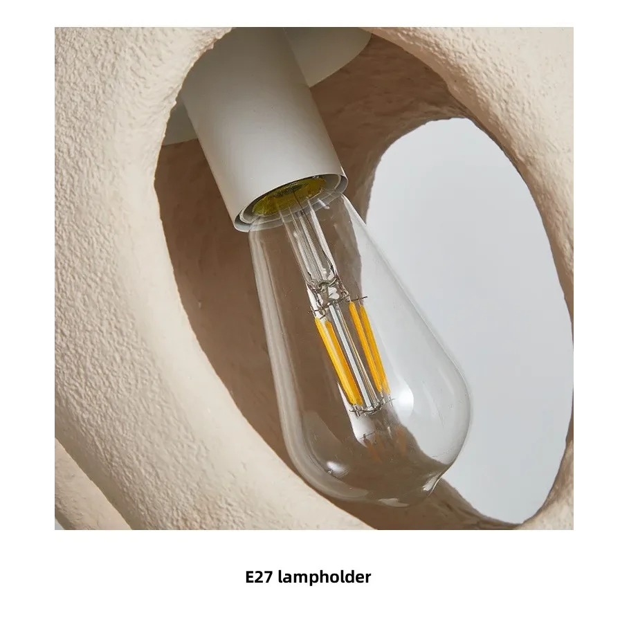 Sculptural Japandi Pendant Lamp Resin Light Fixtures for Dining Room Kitchen Living