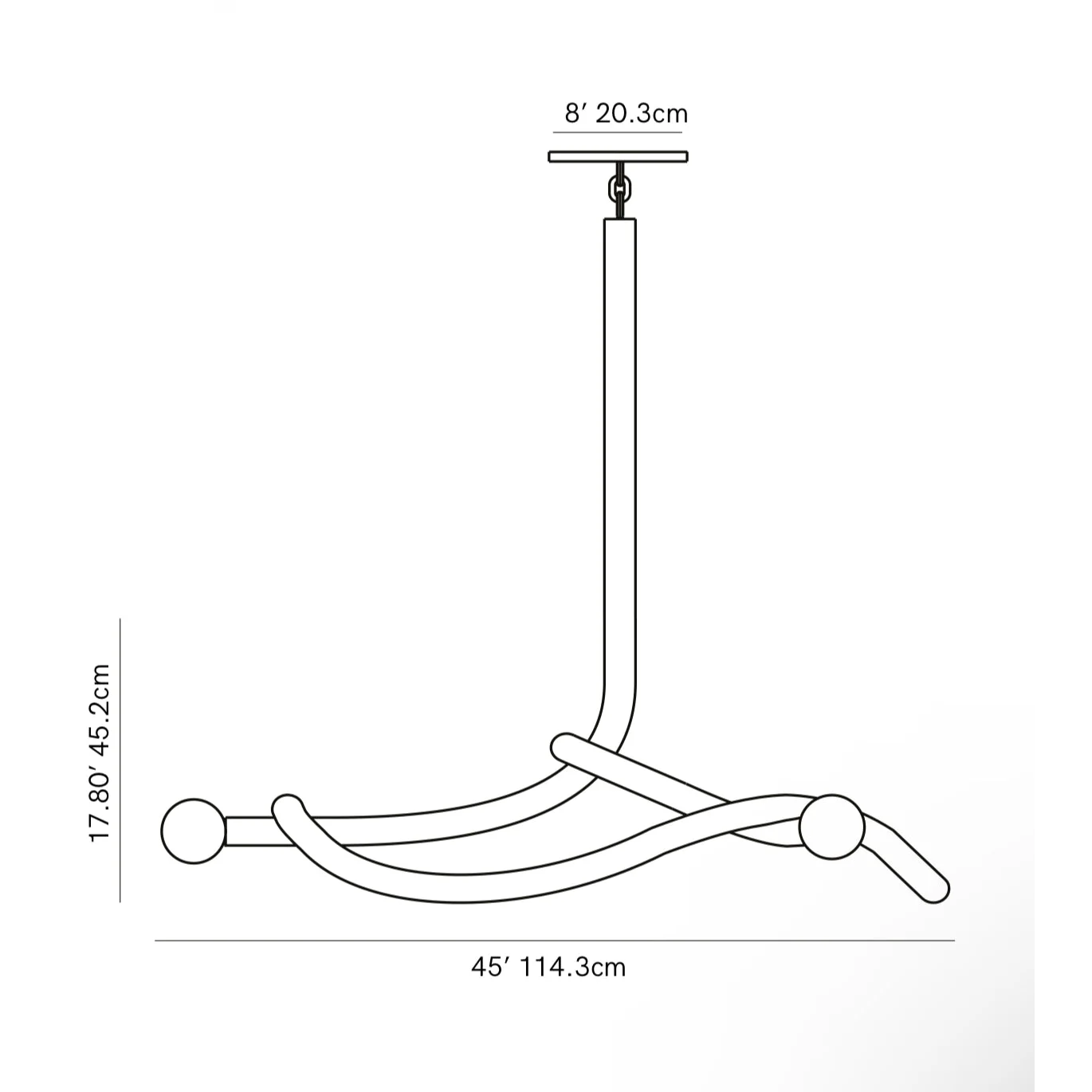Sculptural Mid Century Chandelier – Bronze & Opal Glass Lighting