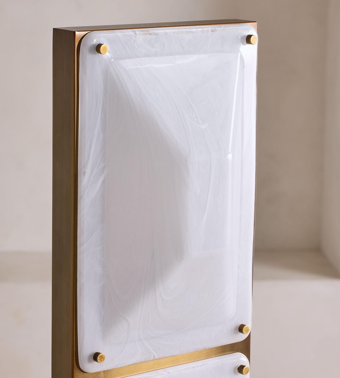 Sculptural Glass & Brass Floor Lamp | Casalola Casalolalights Luxury Lamps for Interior Designers
