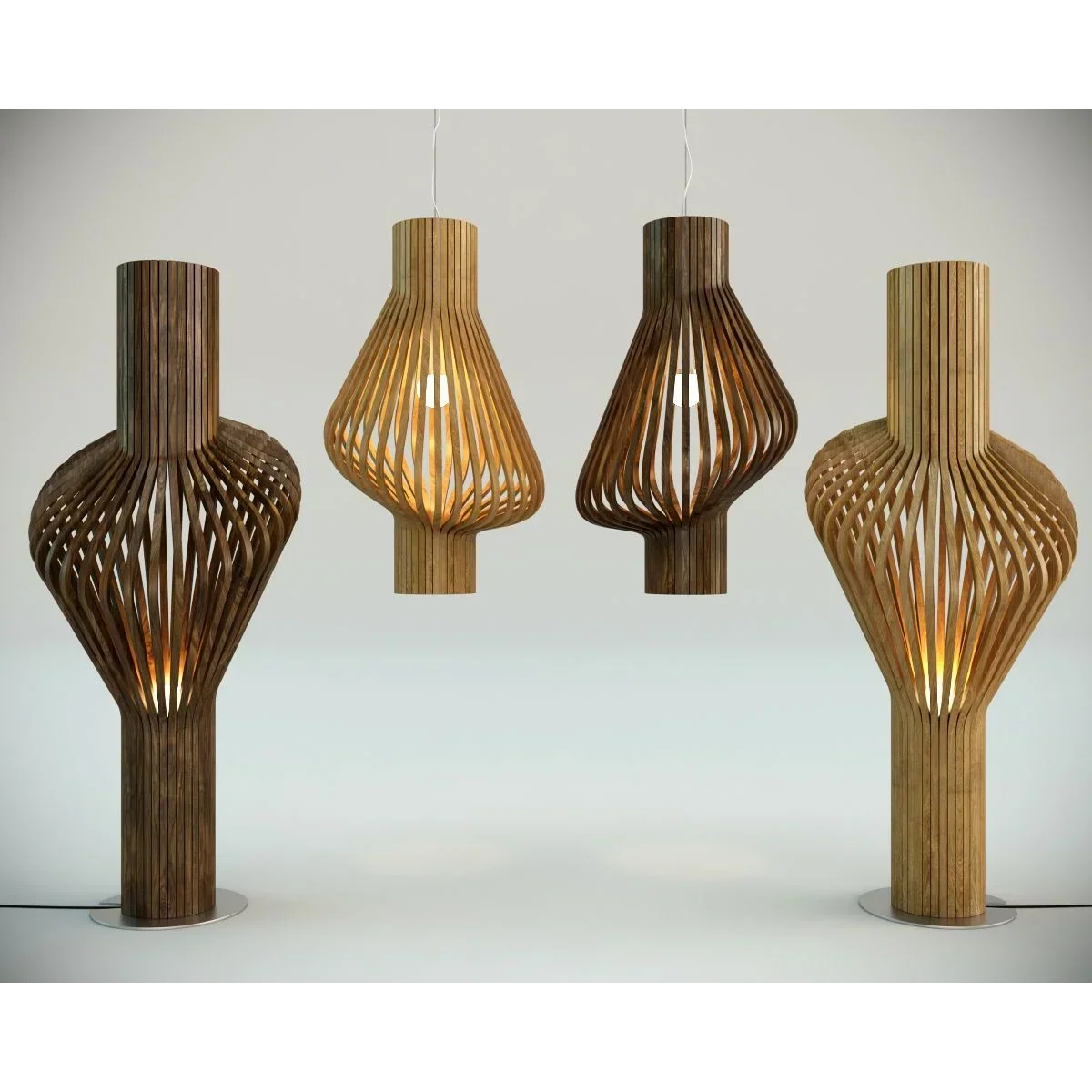 Bentwood Ash Floor Lamp | 120cm Low Profile or Walnut E26/e27 Dimmable Option Scandinavian Casalola Lights Luxury Lamps