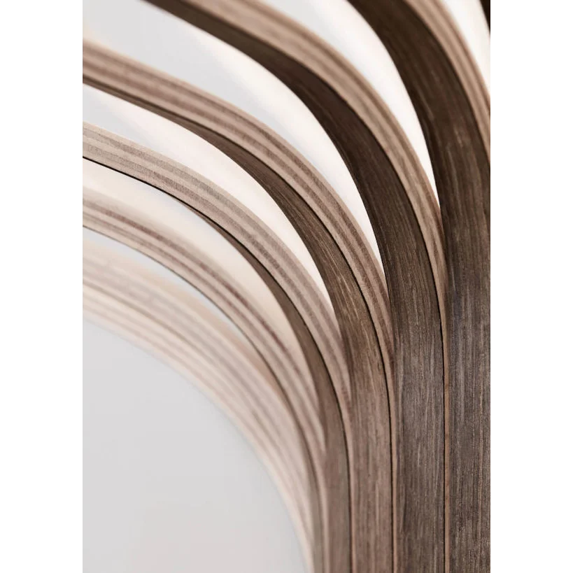 Curved Wood Pendant Lamp | Japandi Kitchen Island Light