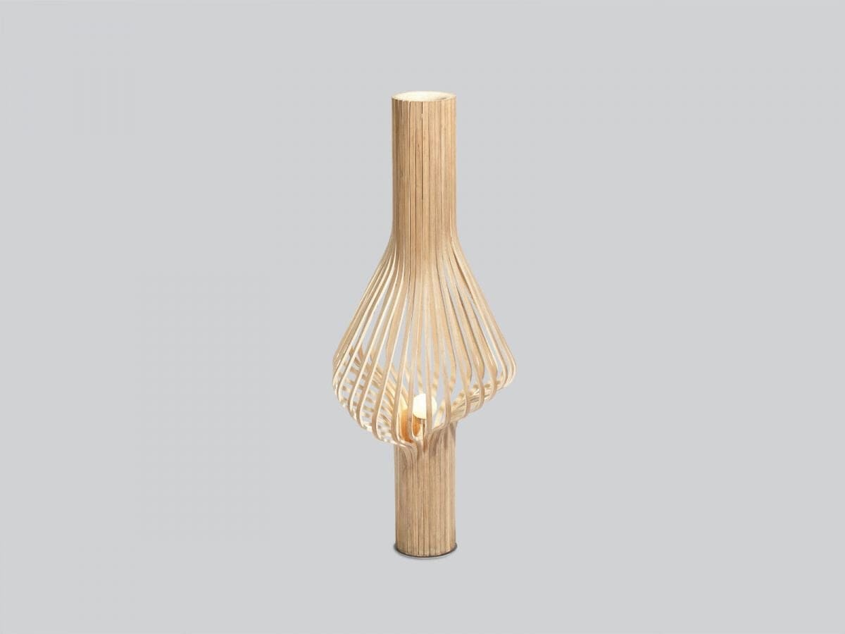 Curved Wood Pendant Lamp | Japandi Kitchen Island Light - Lamps