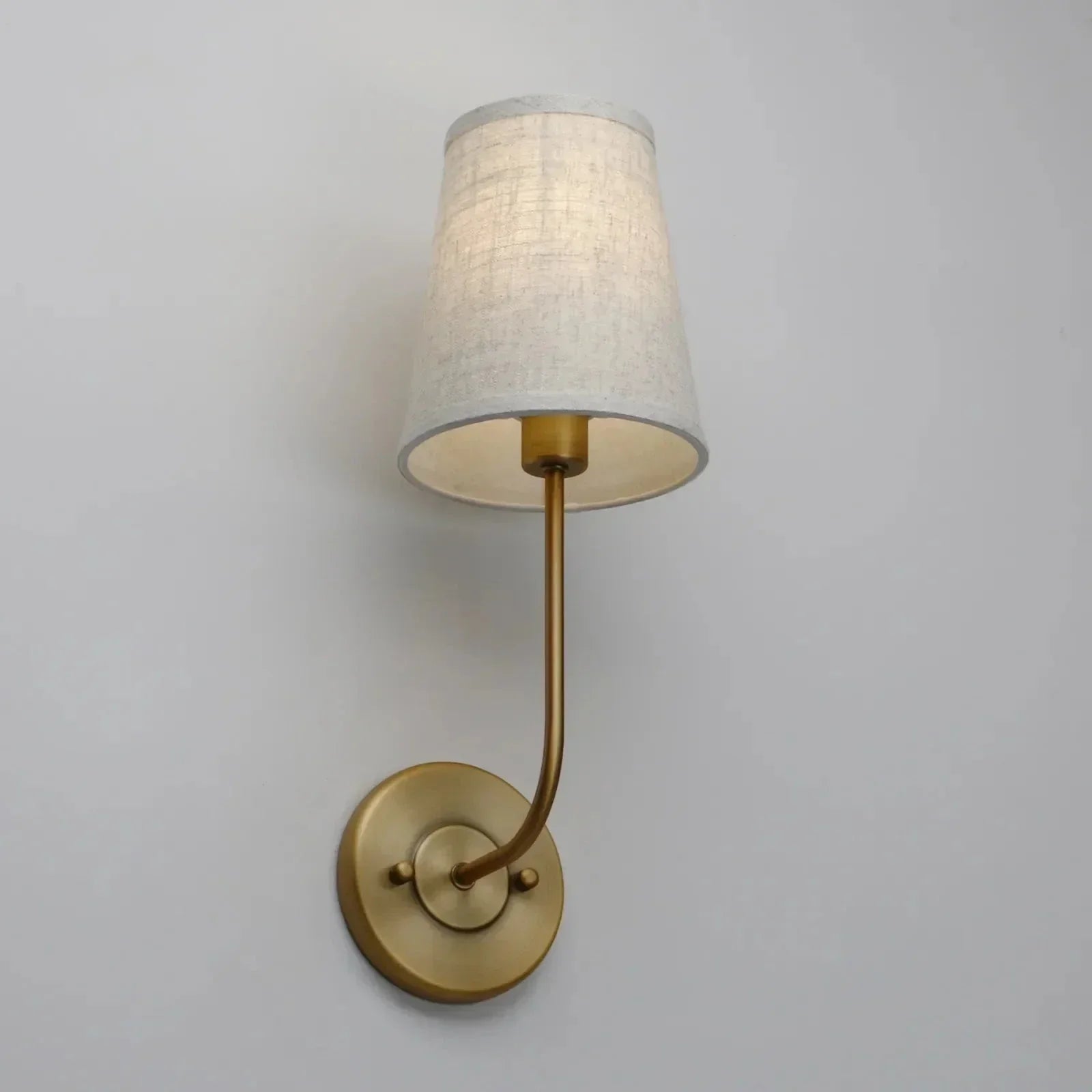 Classical Iron Wall Lamp with Fabric Shade - Elegant Dual-light Mounted Fixture for Bedroom, - Sconces