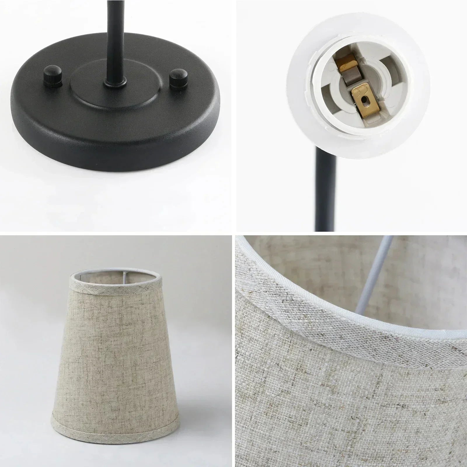 Classical Iron Wall Lamp with Fabric Shade - Elegant Dual-light Mounted Fixture for Bedroom, - Sconces