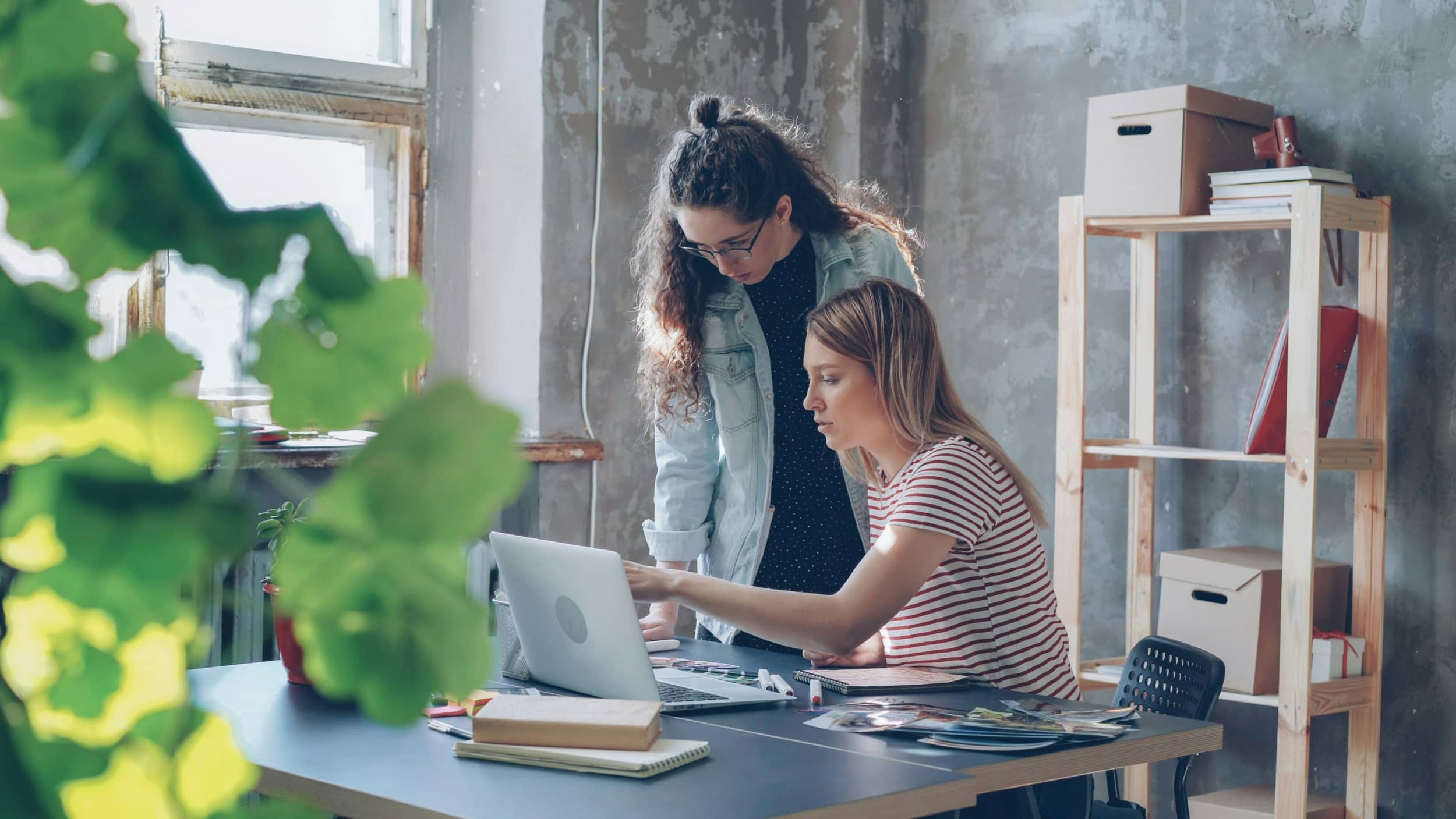 Silver laptop with a minimalist design and sleek, modern finish