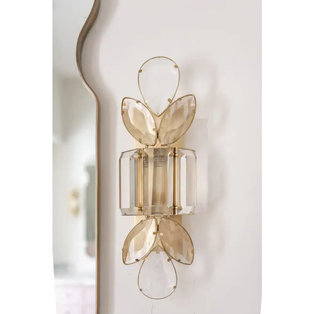 Luxury Crystal Wall Sconce – Silver Art Deco Light Fixture for High-end Interiors - Sconces