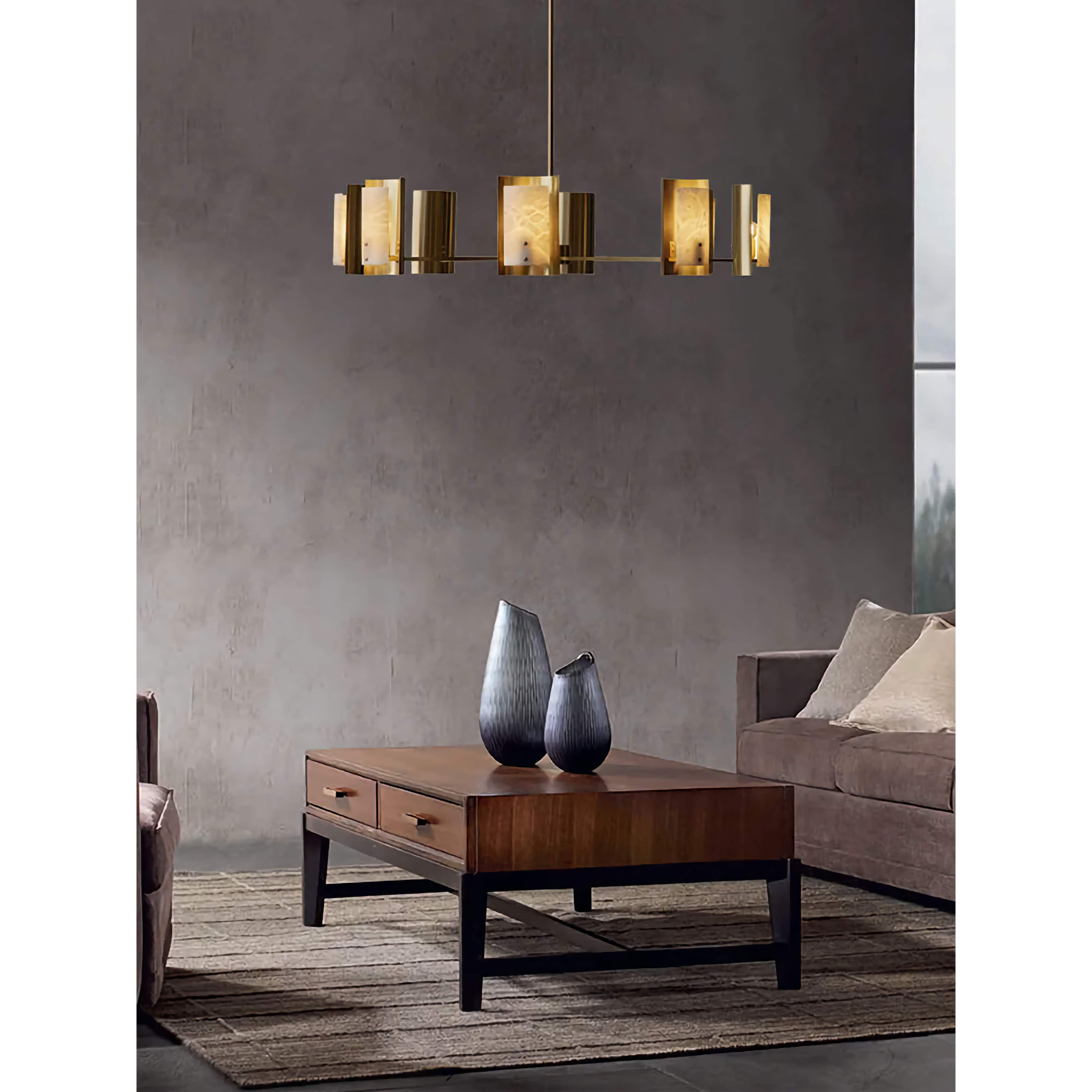 SPANISH ALABASTER ROUND CHANDELIER | CLDVY73 - Chandeliers