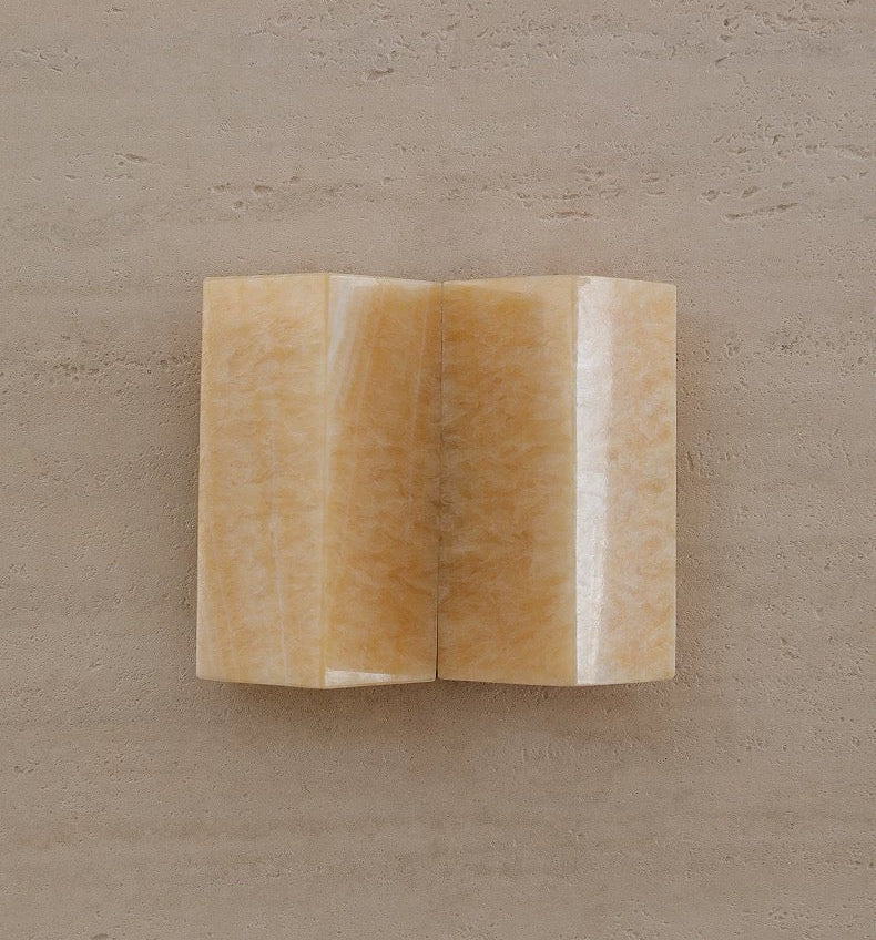 Spanish Marble Alabaster Wall Sconce – Casalola Folded Stone Light for Bedroom & Hallway Casalolalights Luxury Lamps