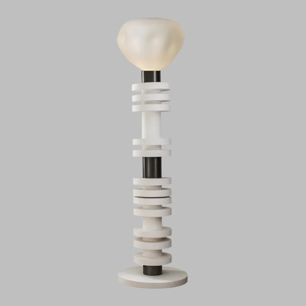 Alabaster Stone Sculptural Floor Lamp – Italian Designer Architectural for Living Room Casalolalights Luxury Lamps
