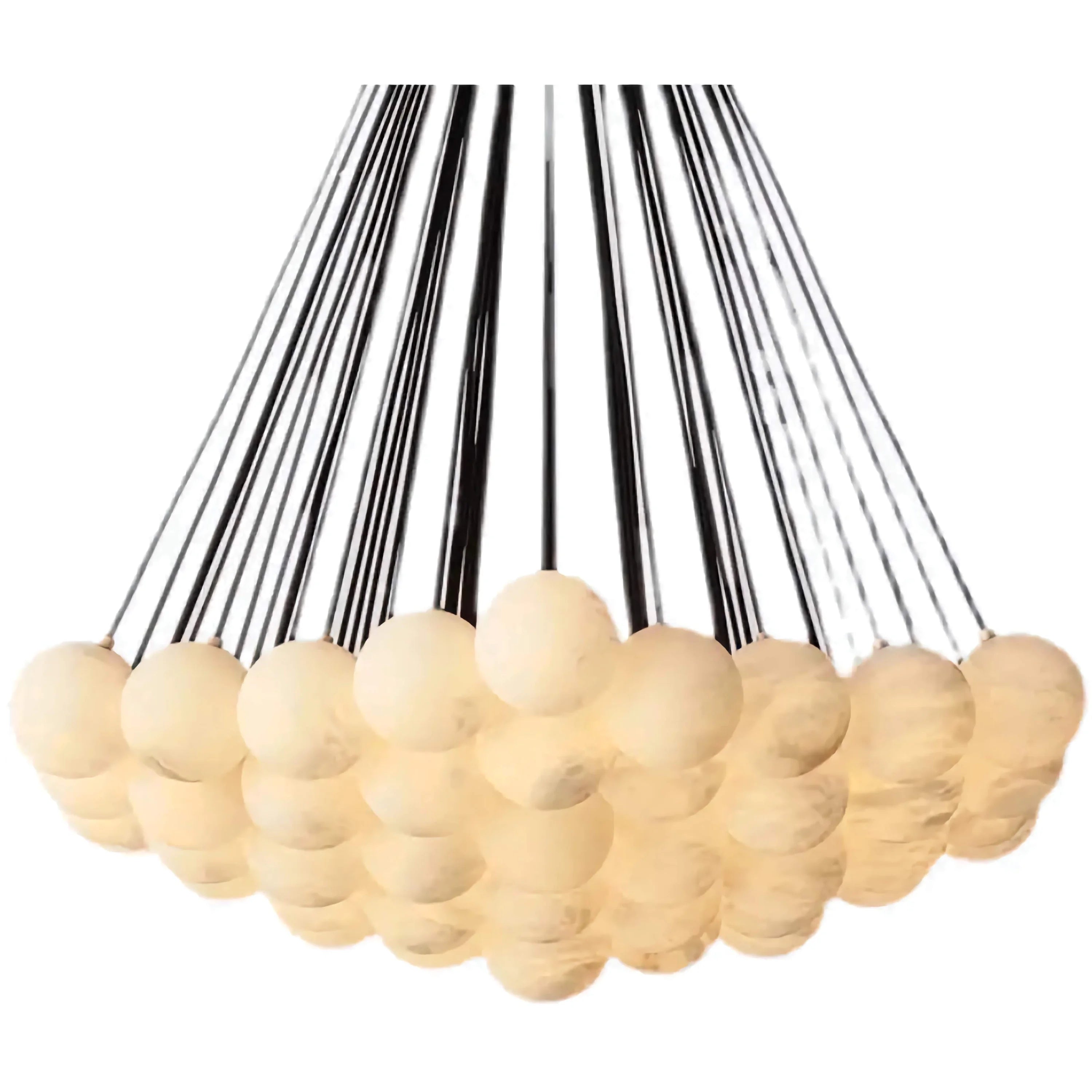 Alabaster Globe Cluster Chandelier Copper – Luxury Staircase & Foyer Pendant Light Casalolalights Luxury Lamps