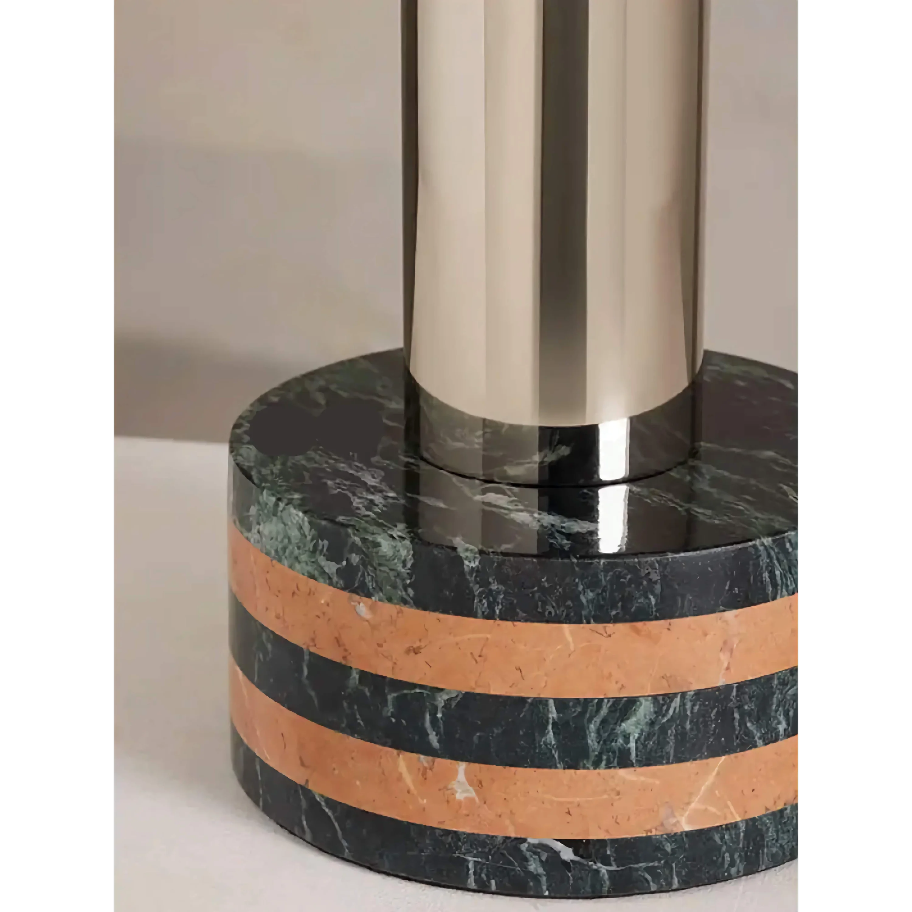 Designer Stainless Steel Dome Lamp 46cm | Contemporary Marble Table Light for Modern Interiors Casalolalights Luxury