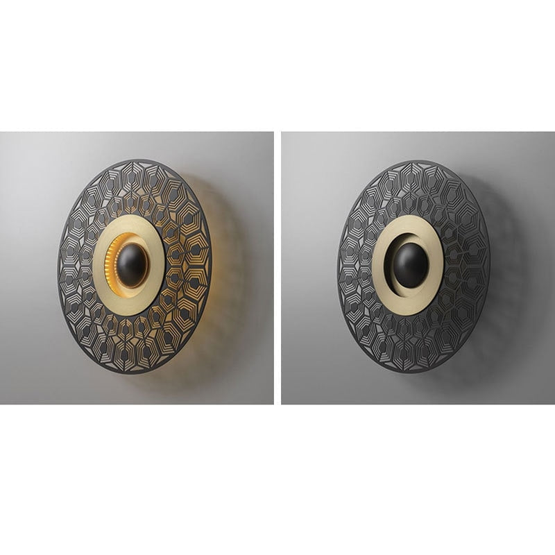 Metal Disc Wall Lamp | Light Sconces | Mid-century Modern Lighting for Corridor Bedside Living Room