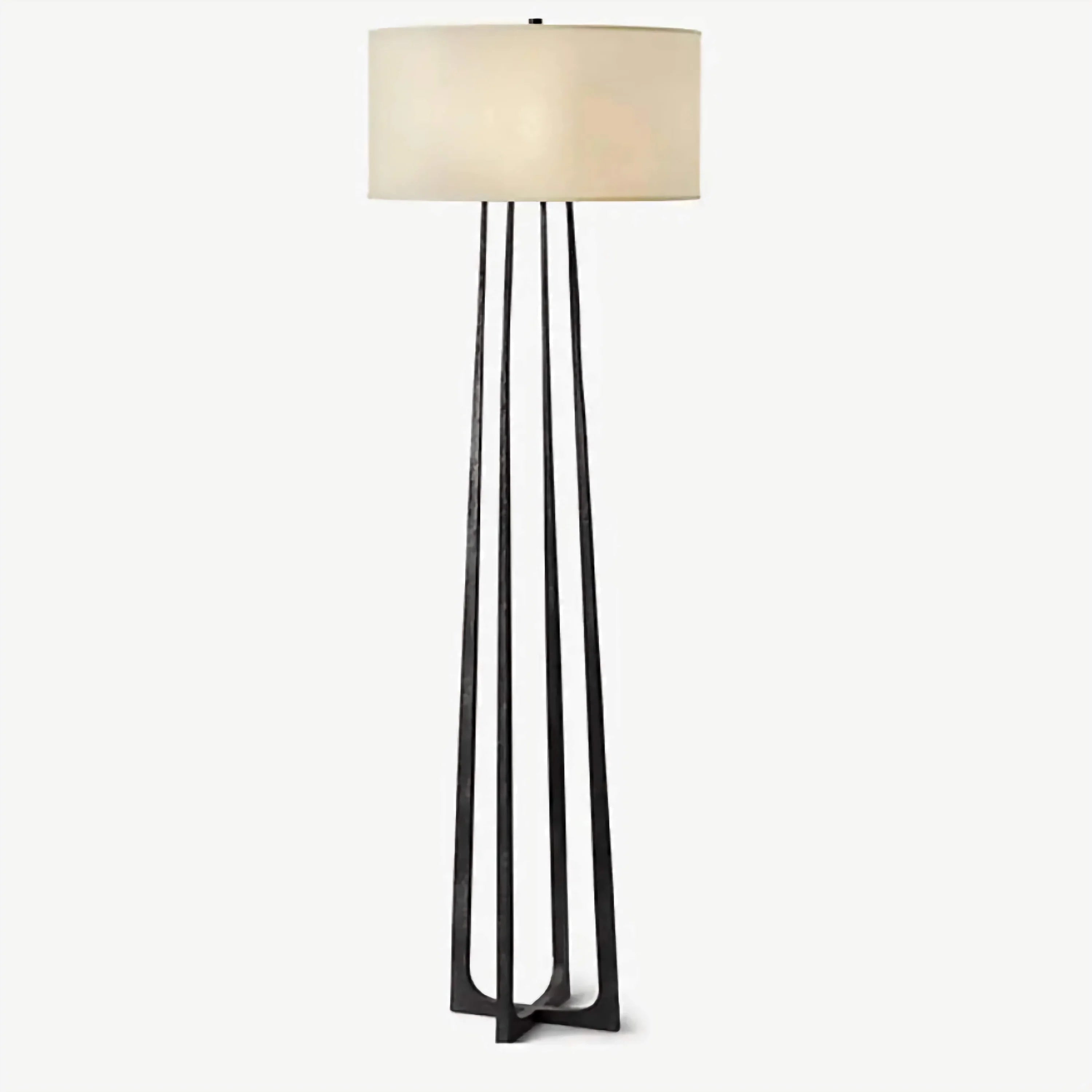 Modern Black Iron Floor Lamp with Drum Shade – Tall Designer Lighting for Living Room Casalolalights Luxury Lamps