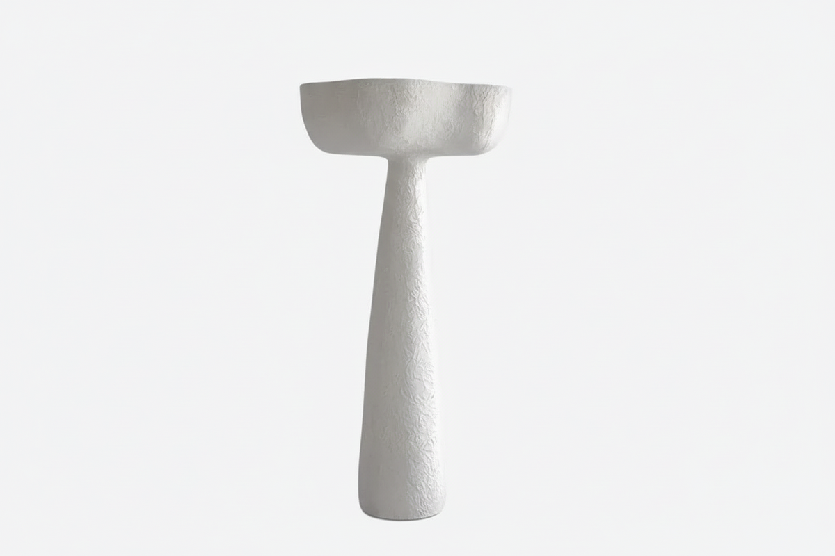 Plaster Uplight Floor Lamp | Ceiling Wash for Rooms Without Overhead Light 200cm Tall Wabi Sabi Casalola Lights Luxury