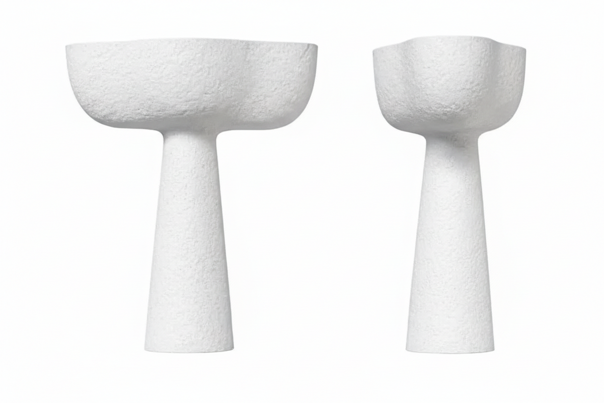 Plaster Uplight Floor Lamp | Ceiling Wash for Rooms Without Overhead Light 200cm Tall Wabi Sabi Casalola Lights Luxury