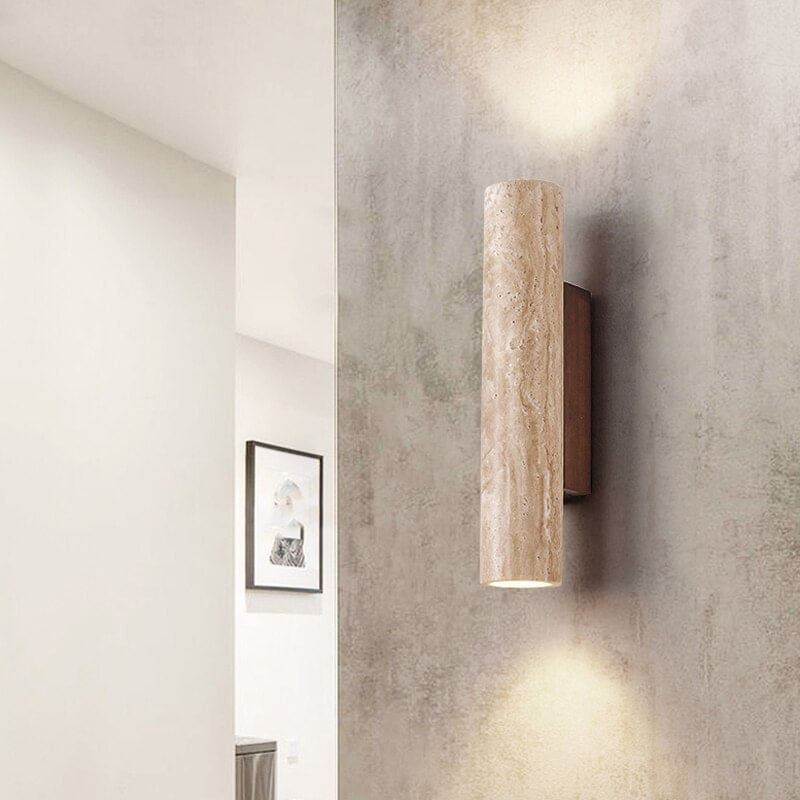 Marble Wall Sconces for Bathroom | Warm Minimalist Light Living Room and Outdoor