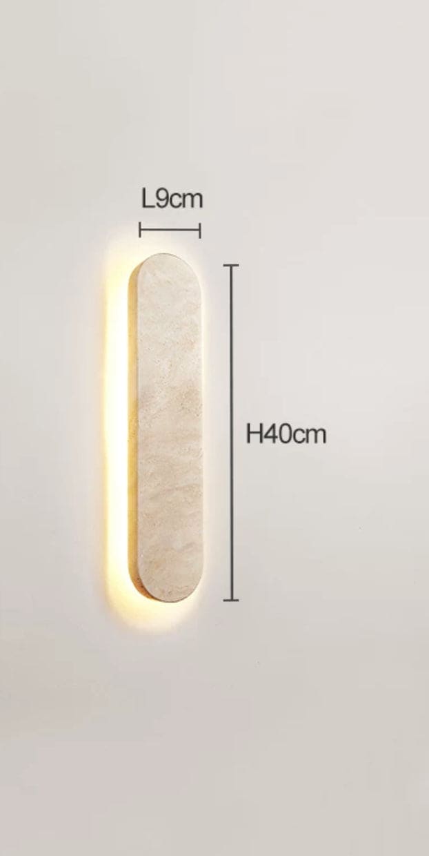 Marble Waterproof Led Wall Lamp | Wabi-sabi Minimalist Lighting for Indoor & Outdoor use - Sconces