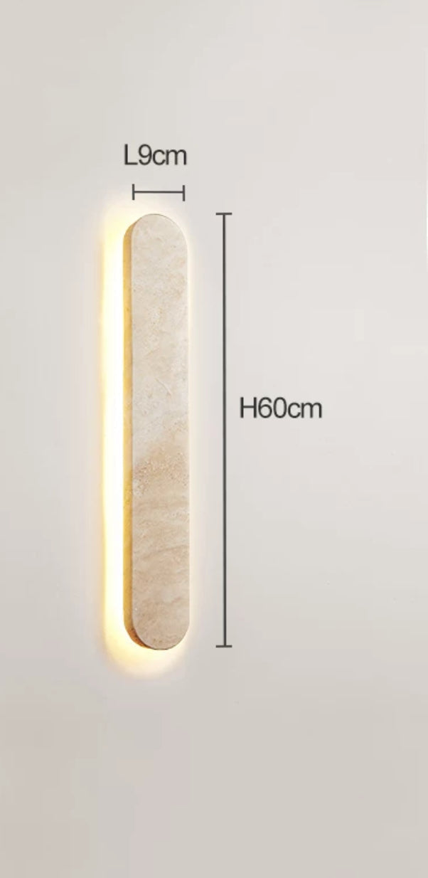 Marble Waterproof Led Wall Lamp | Wabi-sabi Minimalist Lighting for Indoor & Outdoor use - Sconces