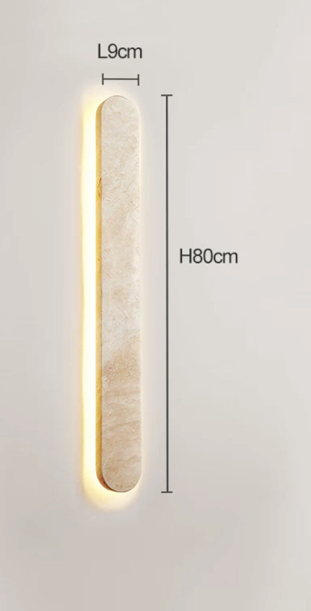 Marble Waterproof Led Wall Lamp | Wabi-sabi Minimalist Lighting for Indoor & Outdoor use - Sconces