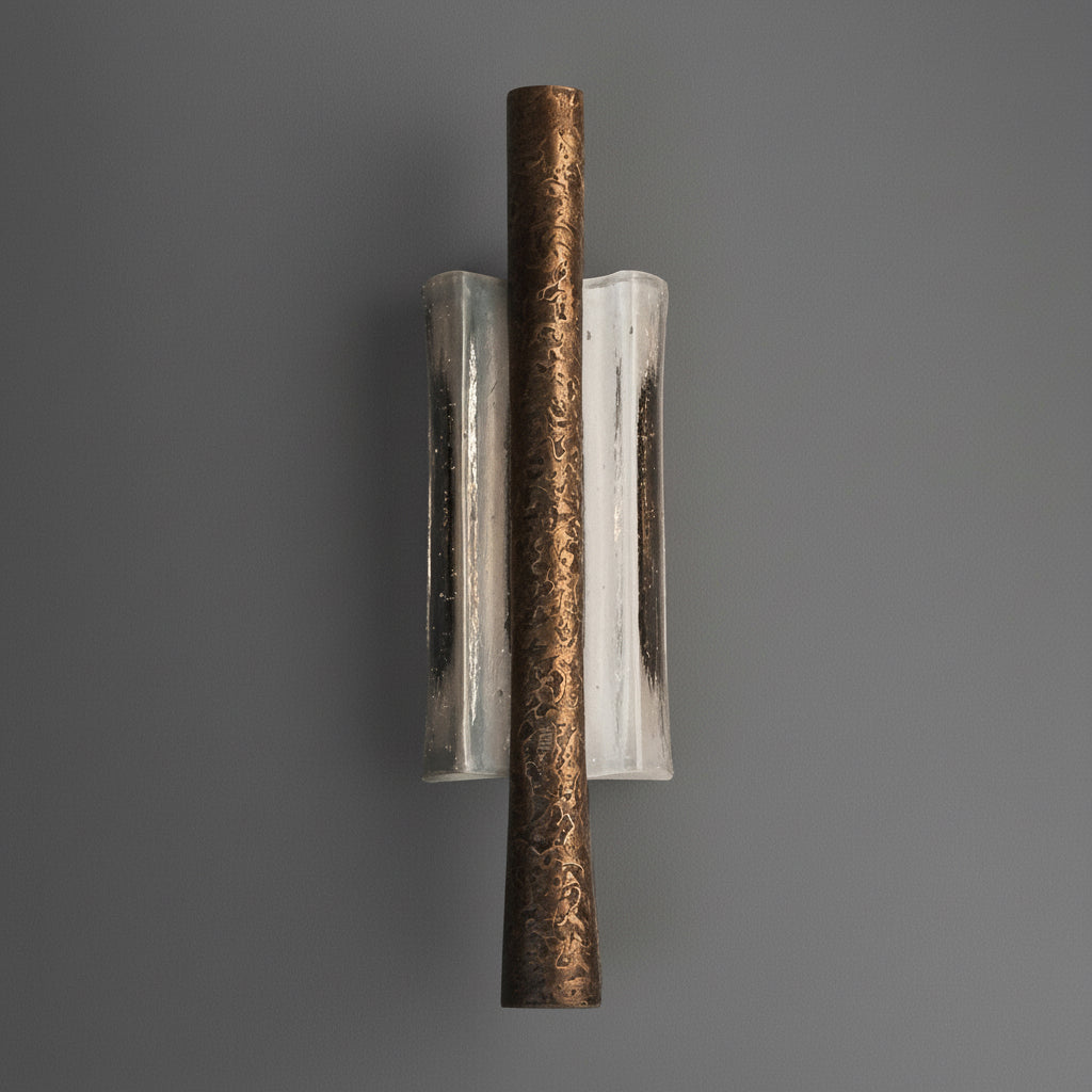 Copper Textured Wall Sconce with Clear Glass – Modern Luxury Light Casalolalights Luxury Lamps for Interior Designers