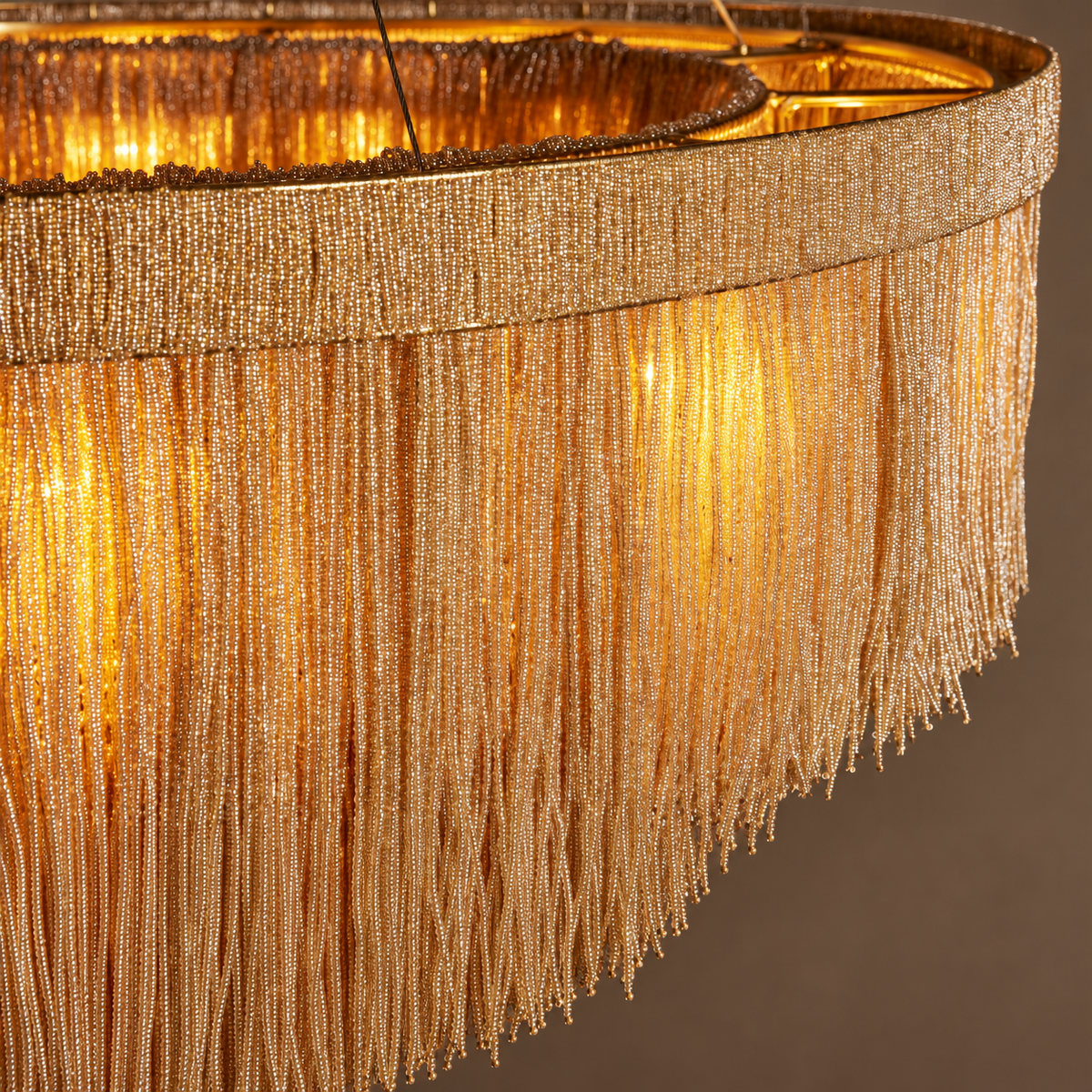 Beige Rattan Ring Chandelier 12 Light | Shallow Profile for a Standard Ceiling Living Room Woven Casalola Lights Luxury