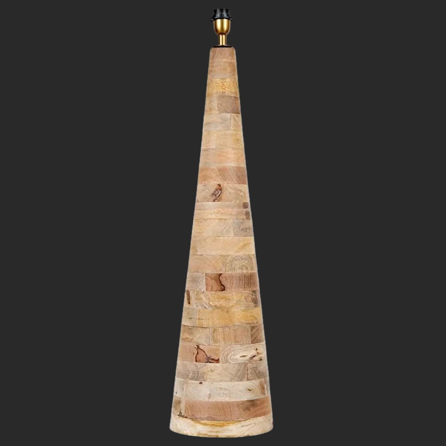Solid Wood Totem Floor Lamp Conical Base Linen Shade Japandi Wabi Sabi 137cm Casalolalights Luxury Lamps for Interior