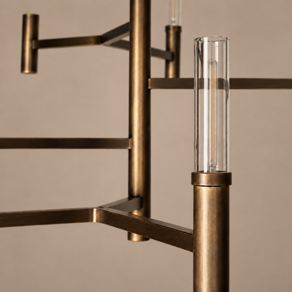Copper Radial Chandelier Glass Diffusers | Spreads Wide Without Blocking the View Extra Large Casalola Lights Luxury