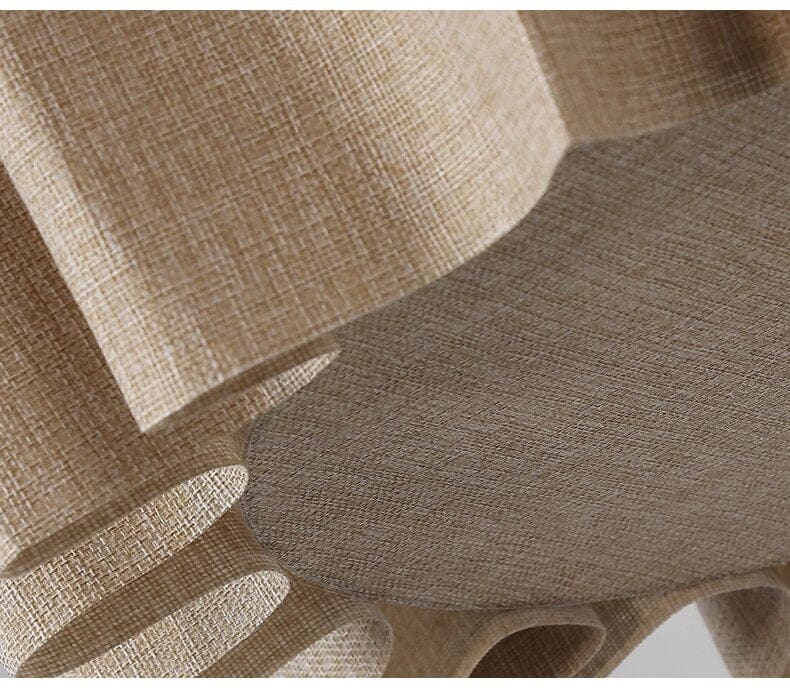 Japanese Style Pendant Light | Hand-knitted Fabric Lampshade | Warm Minimalist Japandi Biophilic - Lamps