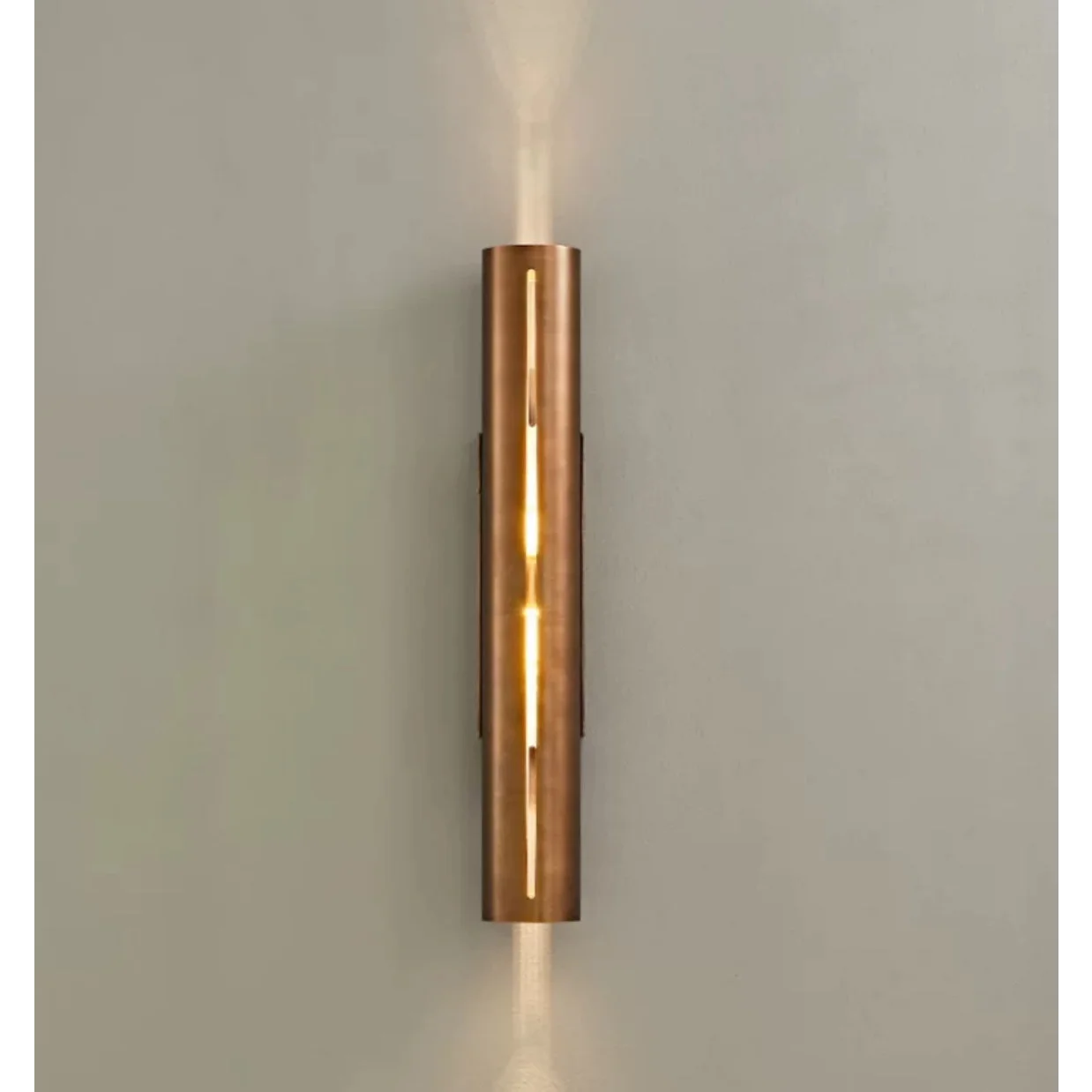 Copper Cylinder Wall Light for Hallway Living Room & Bedroom – Modern Vertical Sconce Casalolalights Luxury Lamps