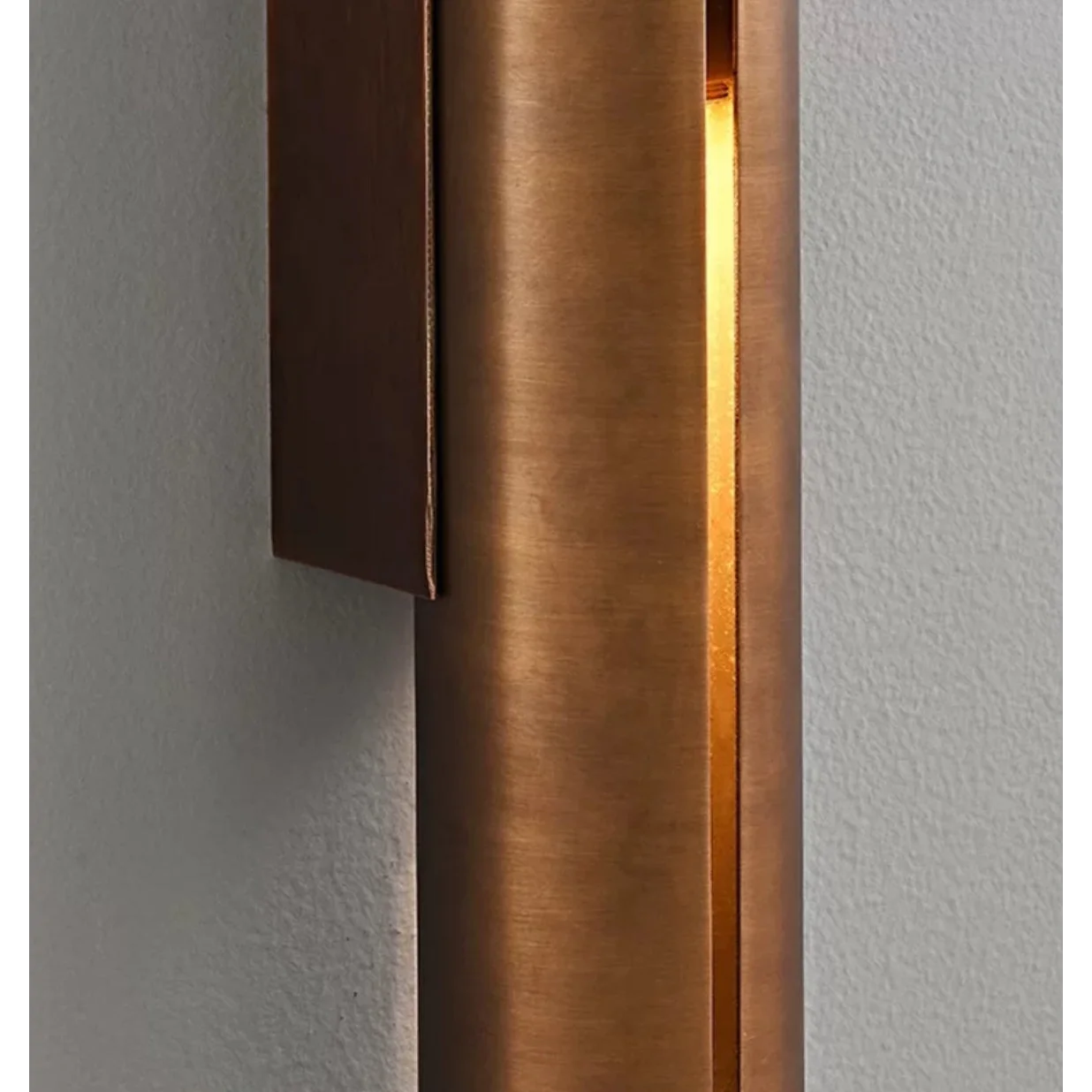Copper Cylinder Wall Light for Hallway Living Room & Bedroom – Modern Vertical Sconce Casalolalights Luxury Lamps