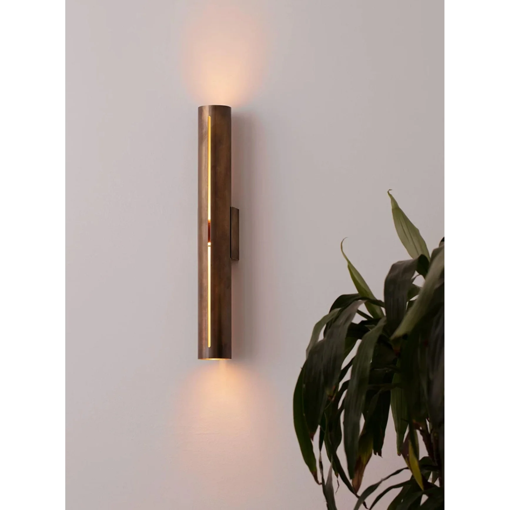 Copper Cylinder Wall Light for Hallway Living Room & Bedroom – Modern Vertical Sconce Casalolalights Luxury Lamps