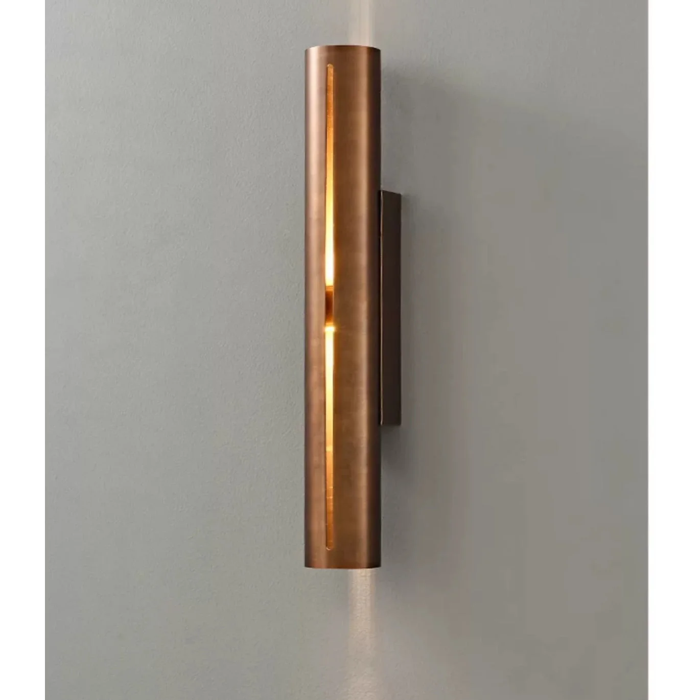 Copper Cylinder Wall Light for Hallway Living Room & Bedroom – Modern Vertical Sconce Casalolalights Luxury Lamps