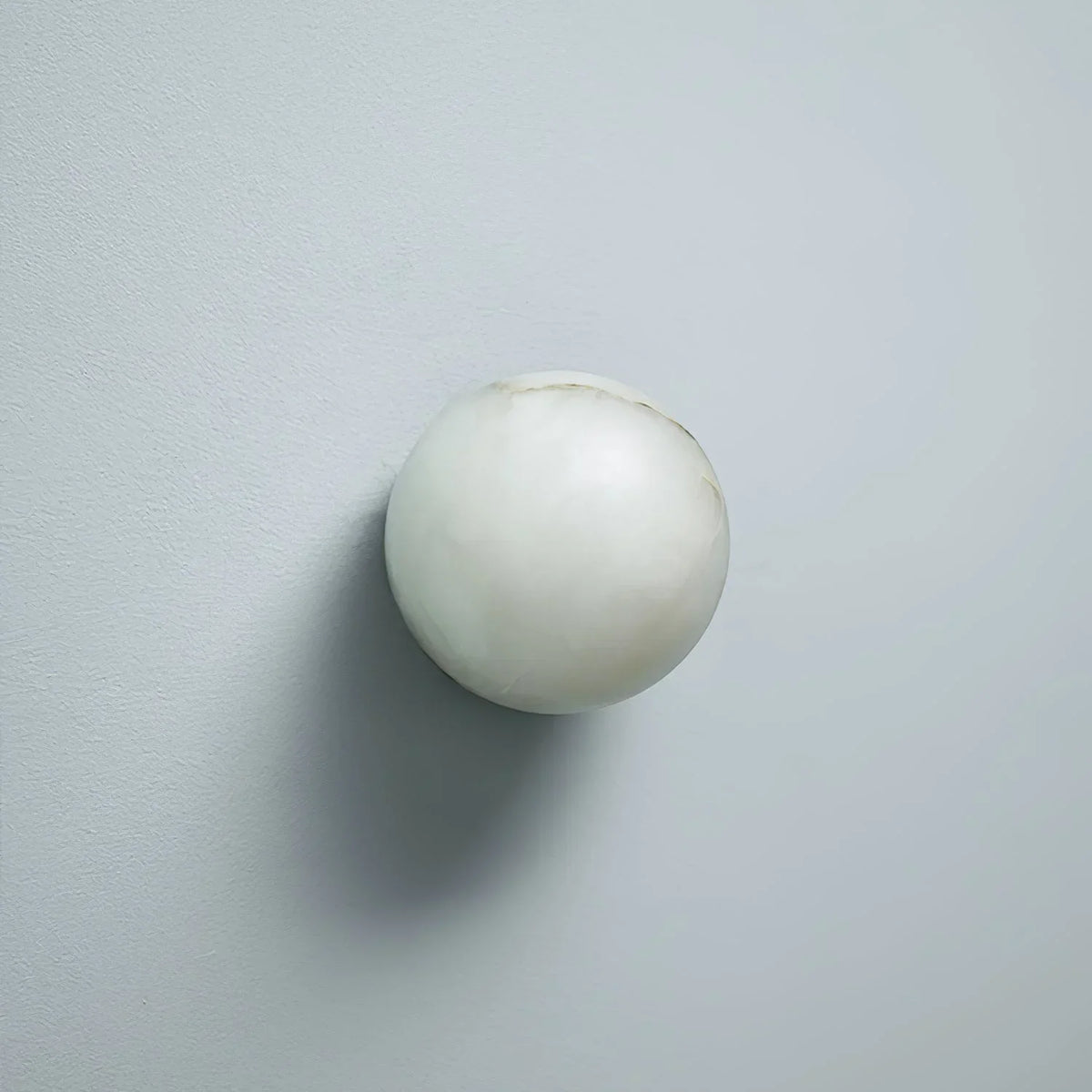 Genuine Alabaster Globe Wall Sconce Brass | 4 Sizes Hallway Powder Room Light Soft Glow Casalola Lights Luxury Lamps