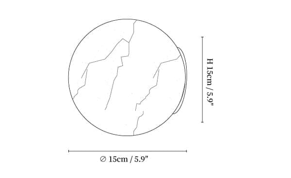 Alabaster Globe Wall Sconce – Brass Mount for Bedroom & Hallway - Sconces