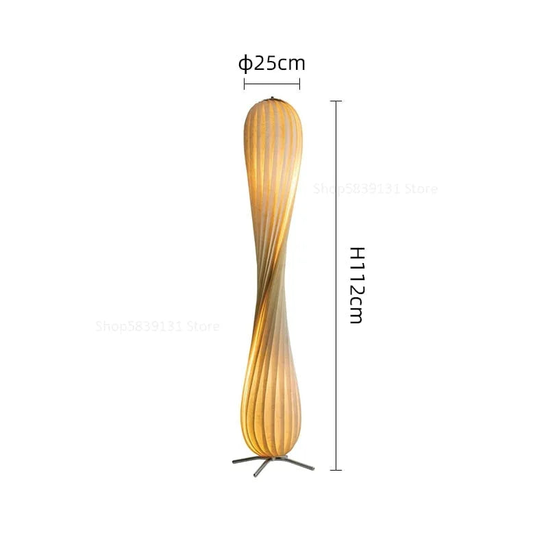 Tr7 Designer Floor Lamp for Living Room Wood Birch Modern Minimalism Decor