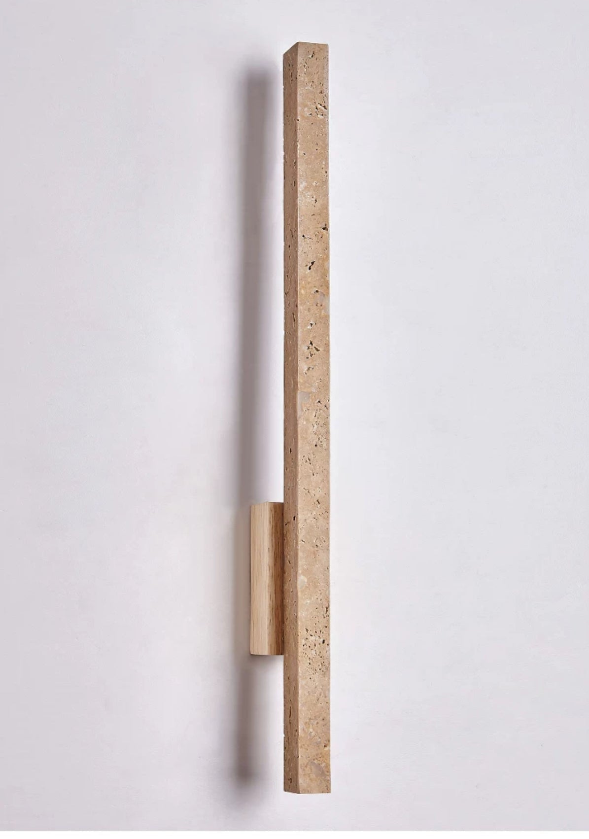 Travertine Wall Sconces for Bathroom Living Room with Warm Led Light Modern Minimalism Home Decor