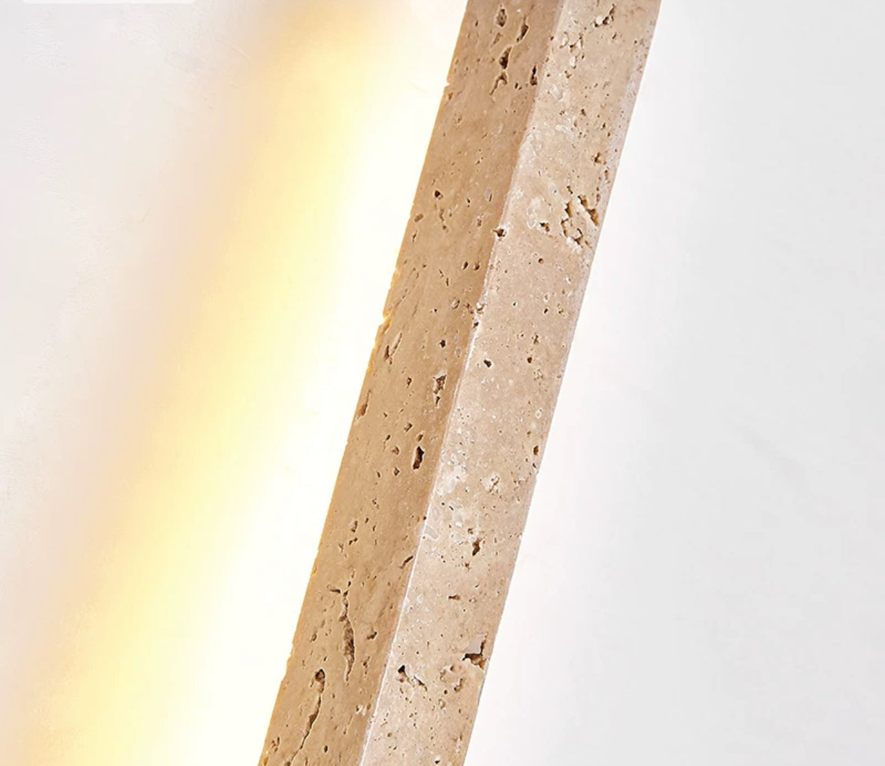 Travertine Wall Sconces for Bathroom Living Room with Warm Led Light Modern Minimalism Home Decor