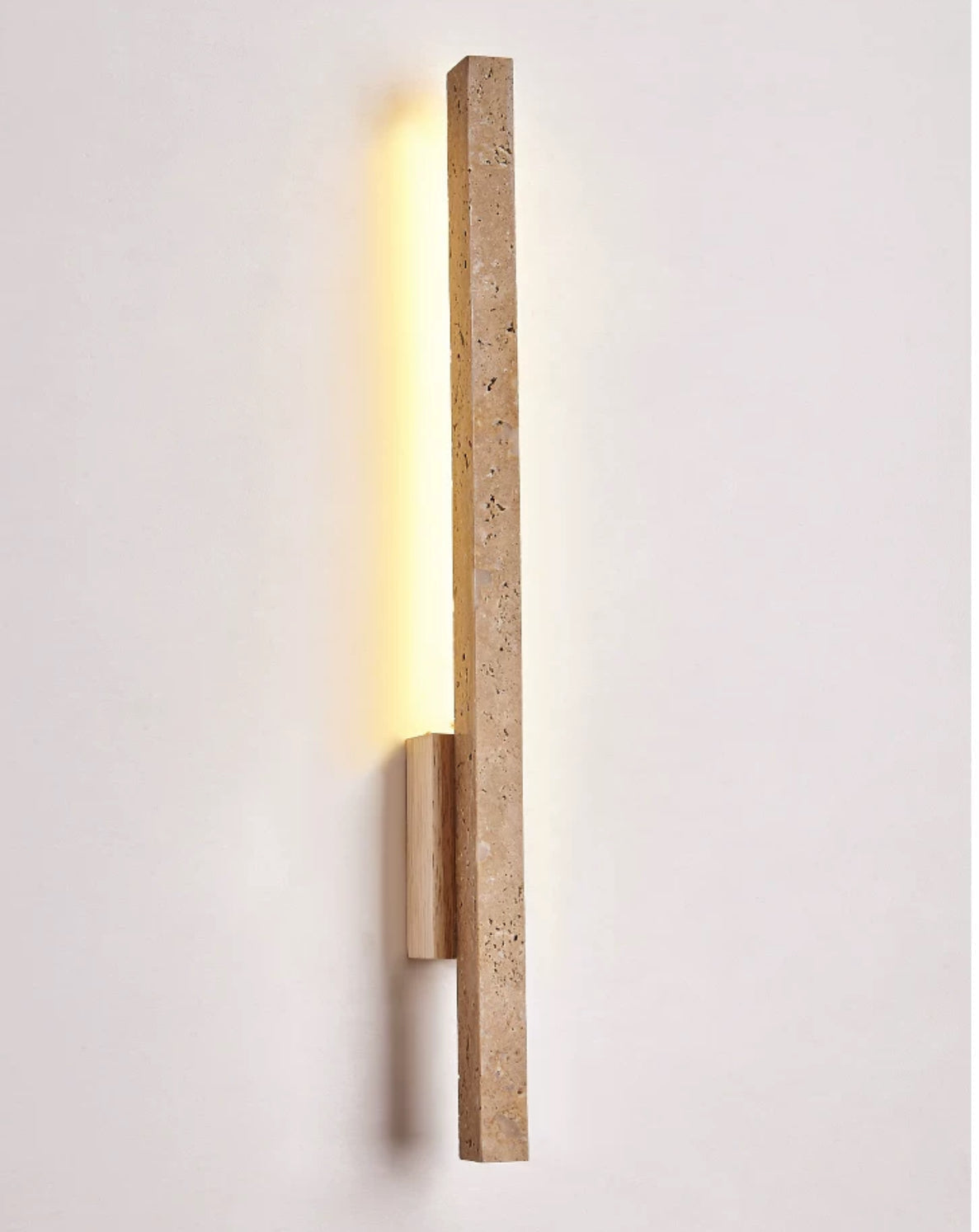 Travertine Wall Sconces for Bathroom Living Room with Warm Led Light Modern Minimalism Home Decor