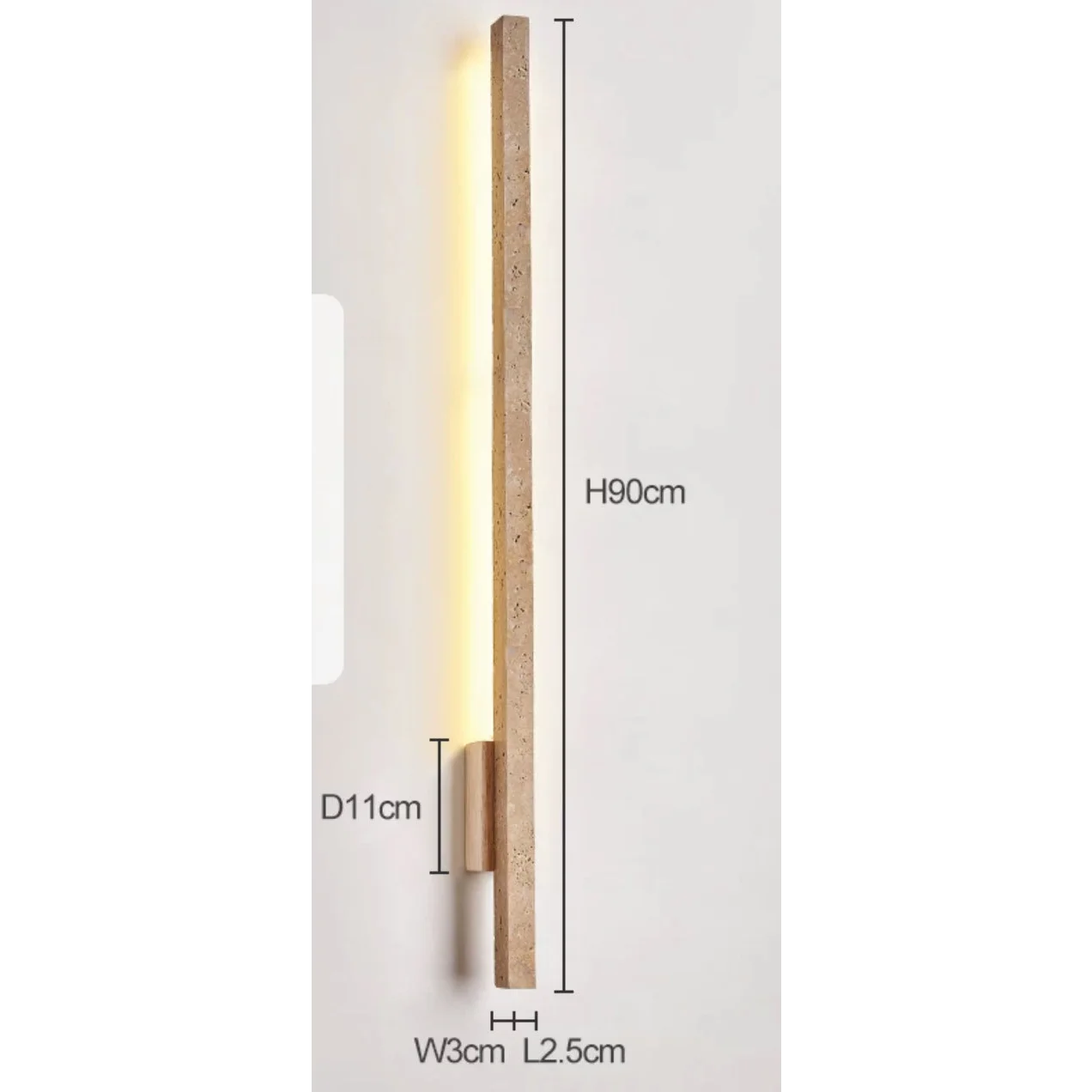 Travertine Wall Sconces for Bathroom Living Room with Warm Led Light Modern Minimalism Home Decor Casalolalights Luxury