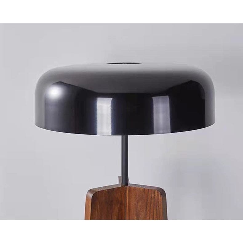 Tripod Lamp Wood Black Acrylic Lampshade Table and Floor Lighting Japandi Decor - Lamps